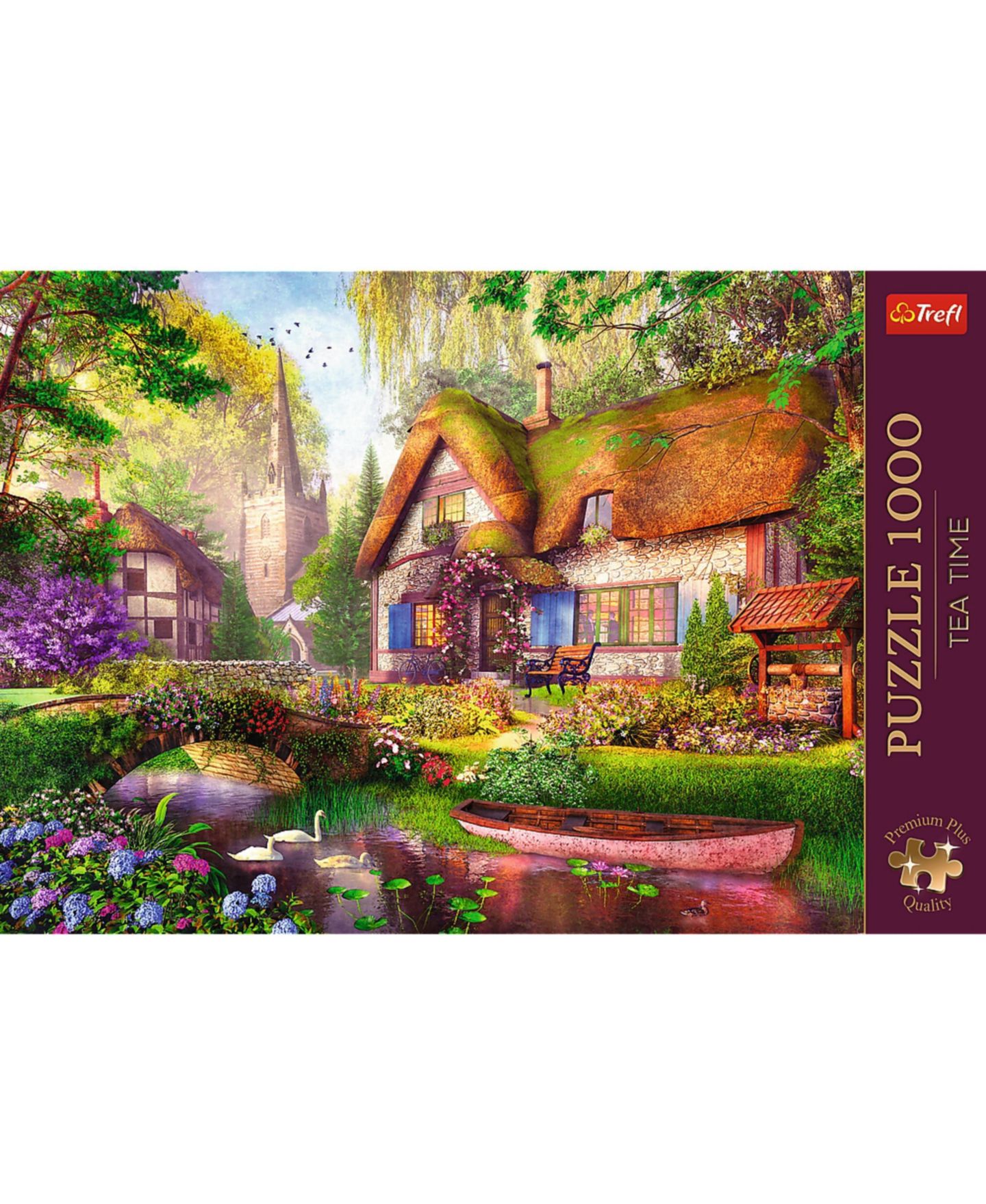 Детский пазл Trefl Tea Time Woodland Cottage 1000-Piece Puzzle, от 12 лет, цвет: Разноцветный — фото 2