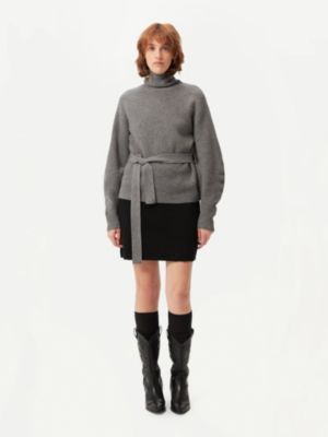 Женская кашемировая водолазка с поясом из Гоби Кашемир