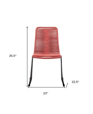 Set of Two Metal Dining Chairs – Modern Outdoor Seating for Patio & Garden