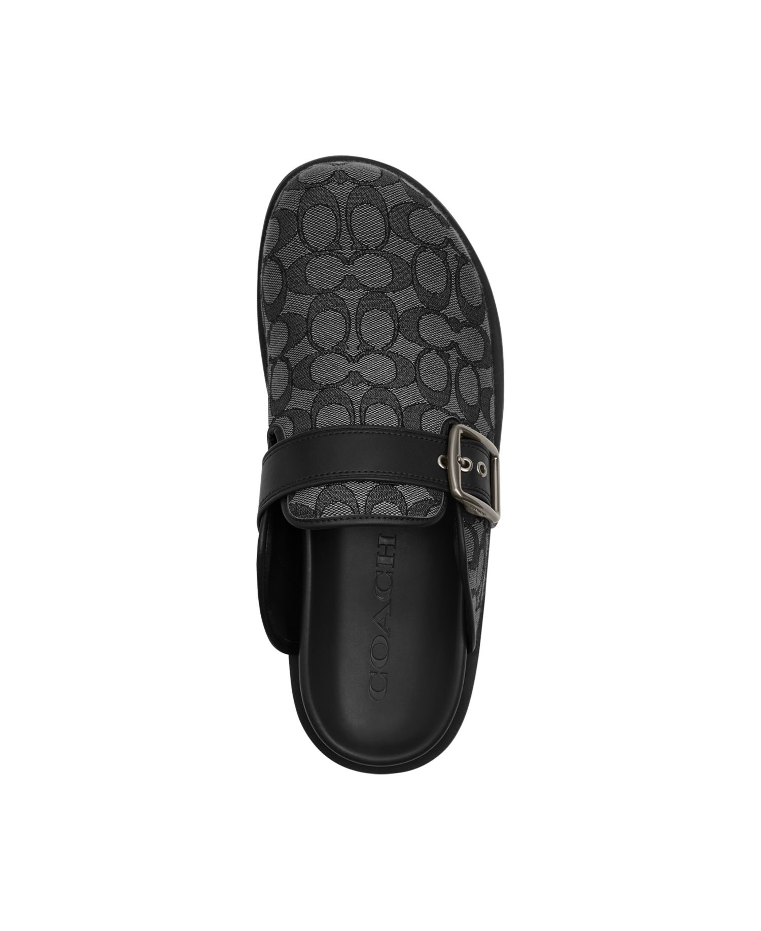 Men's Buckle Clog in Signature Jacquard