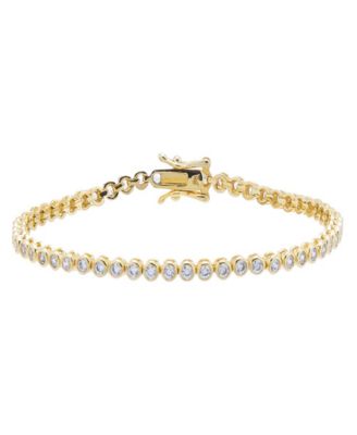 By Adina Eden Bezel Tennis Bracelet - Gold 51$
