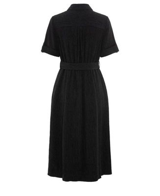 Women's Crinkle A-Line Shirt Dress