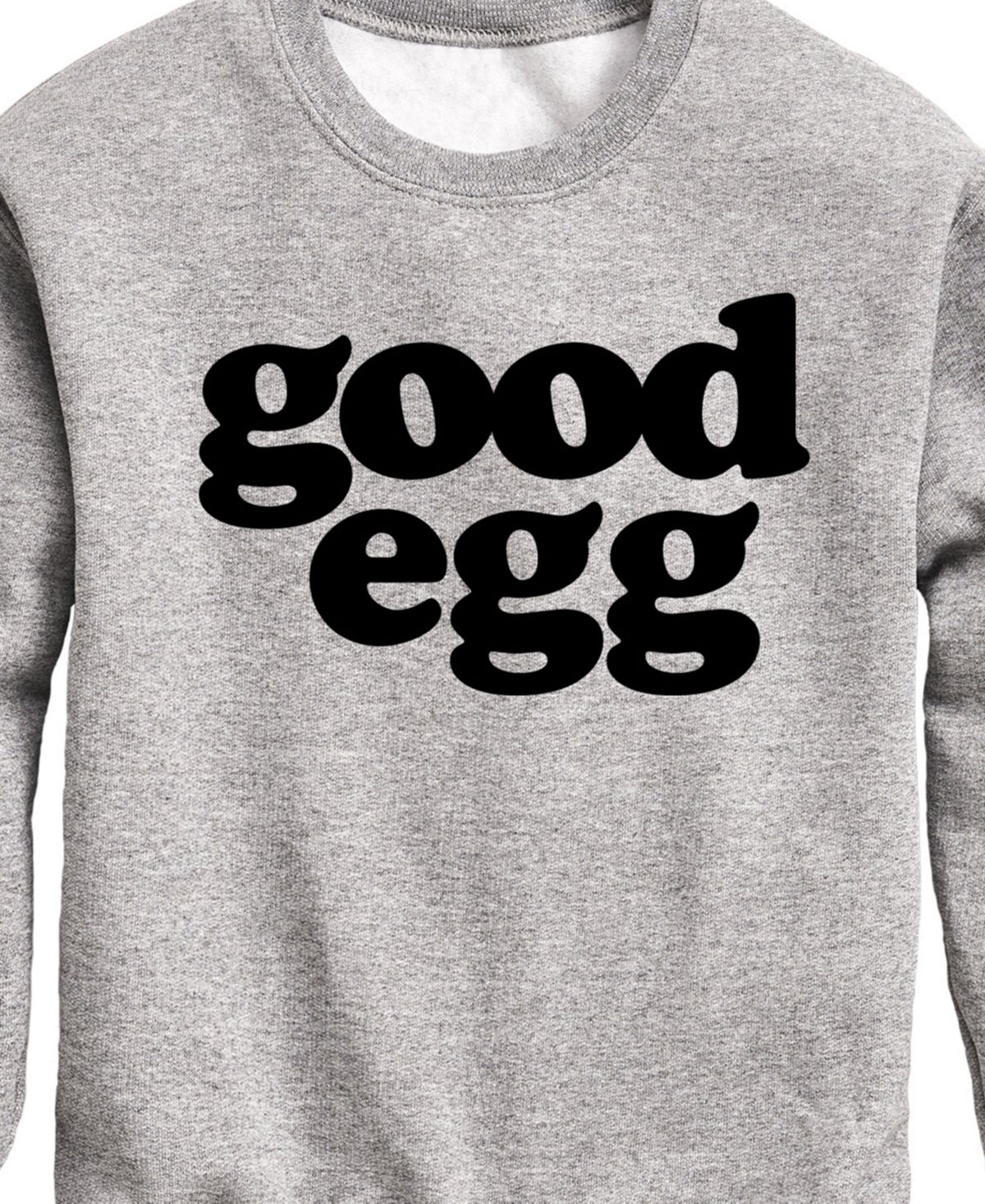 Hybrid Big Boys Easter Good Egg Graphic Fleece Sweatshirt In Gray