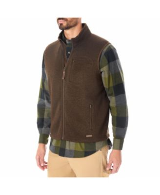 Smith's Workwear Men's Sherpa-Lined Sweater Fleece Vest