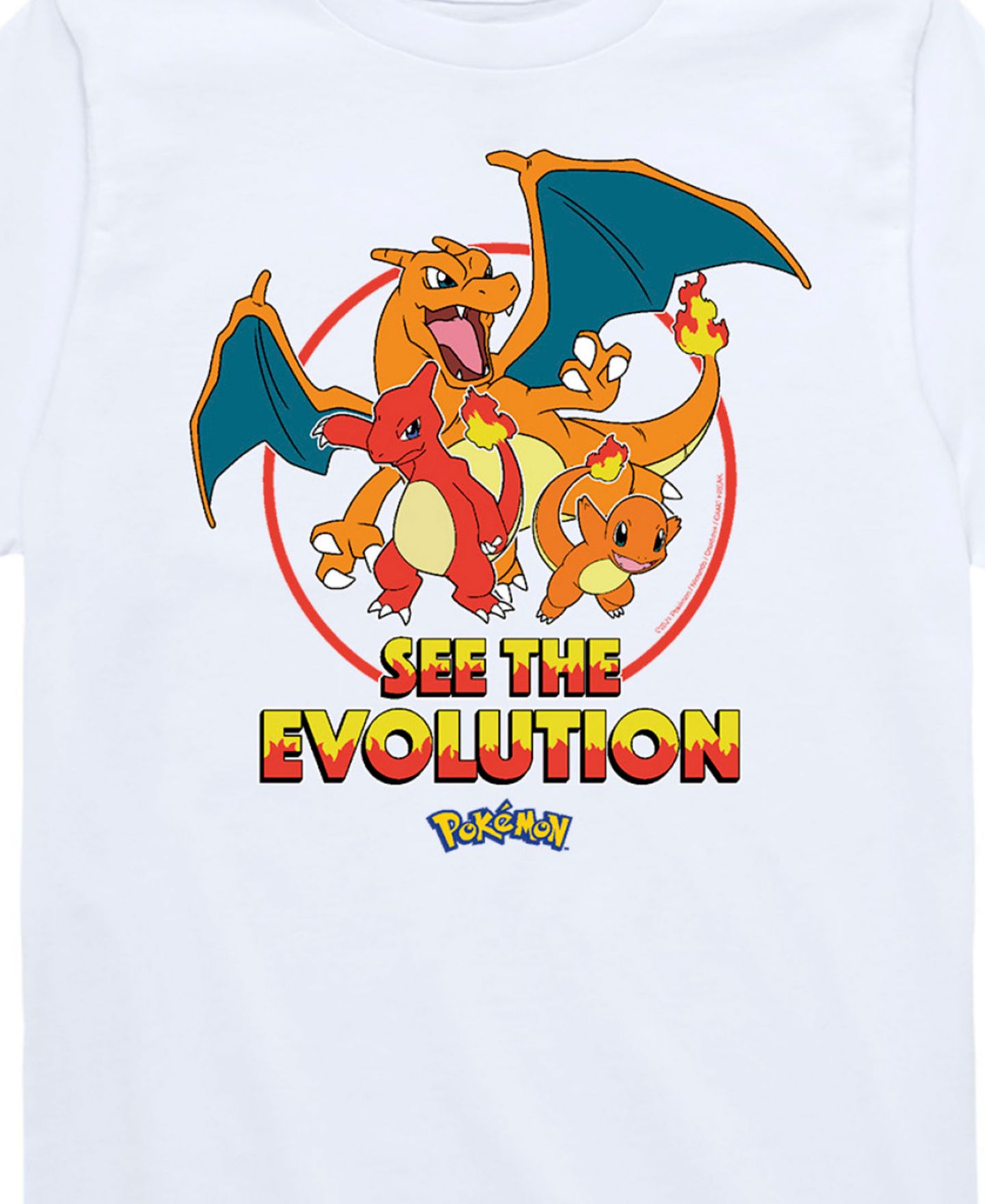 Футболка Pokemon See The Evolution Graphic для мальчиков, цвет: Белый — фото 3