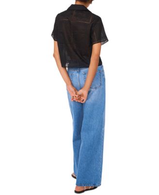 Women's Eyelet Camp Shirt