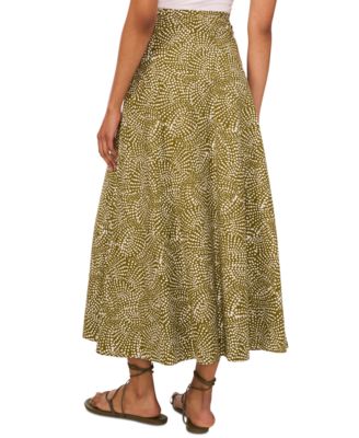 1.ГОСУДАРСТВЕННАЯ женская хлопчатобумажная юбка макси с принтом