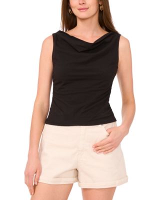 1.STATE - Women's Double Cowl-Neck Tank