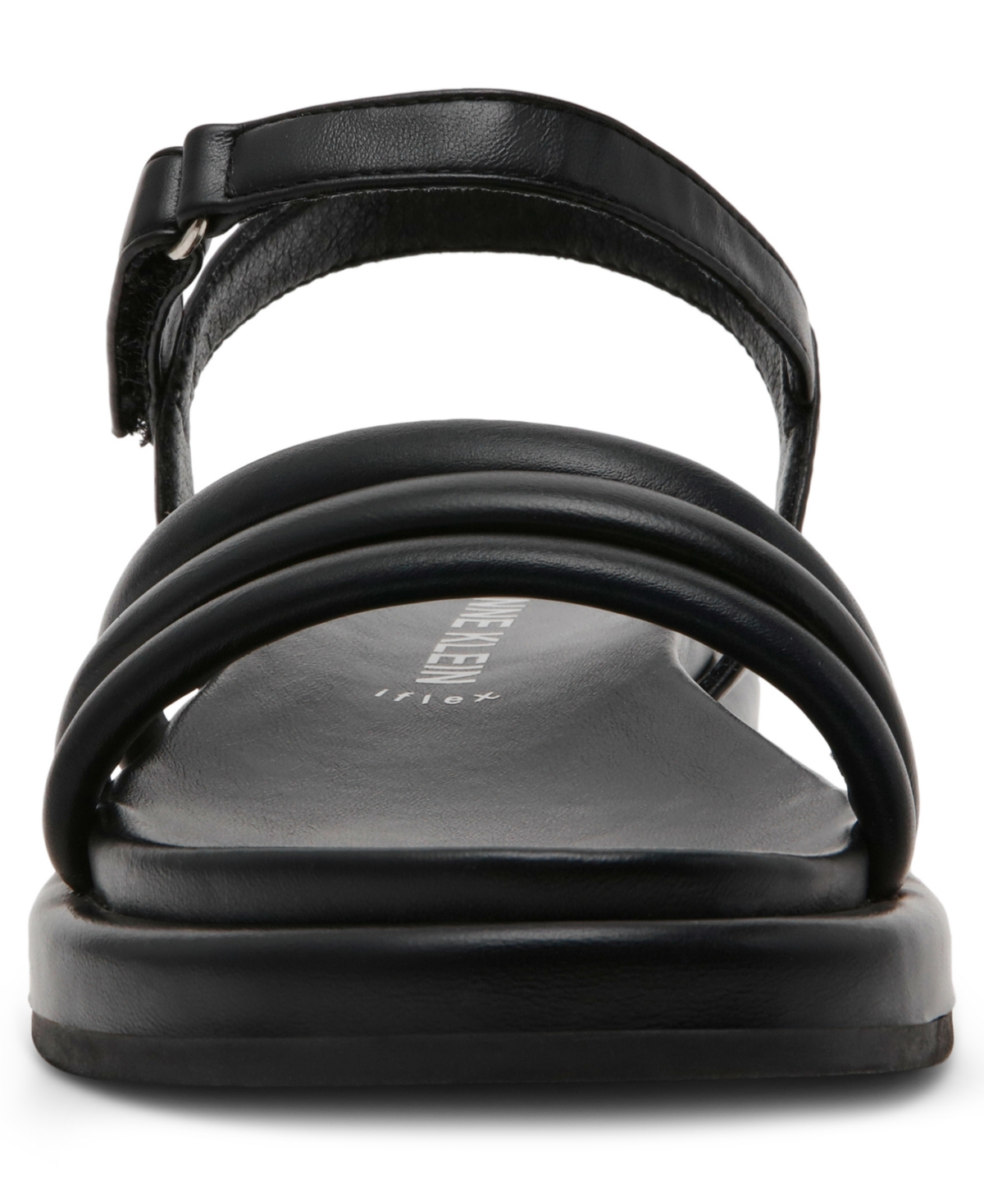 ANNE KLEIN WOMEN'S ELLEN STRAPPY FOOTBED FLAT SANDALS 
