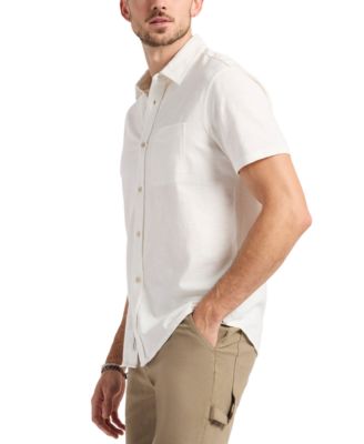 Mens Savoya Fitted Short Sleeve Button-Front Shirt 8490₽