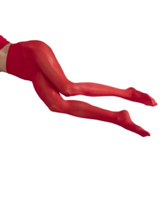 Women's Lustrous Silky Shiny 40 Denier Semi-Opaque High-Waist Pantyhose Tights SKU11003-BL	