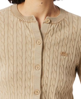 Women's Cotton Button-Front Cardigan