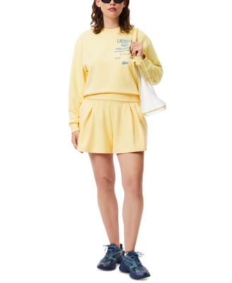 LACOSTE USA - Women's Logo Sweat Shorts