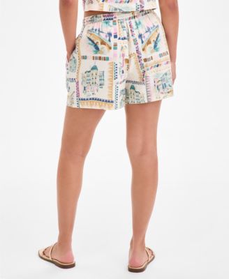 Women's The Beach Linen-Blend Shorts