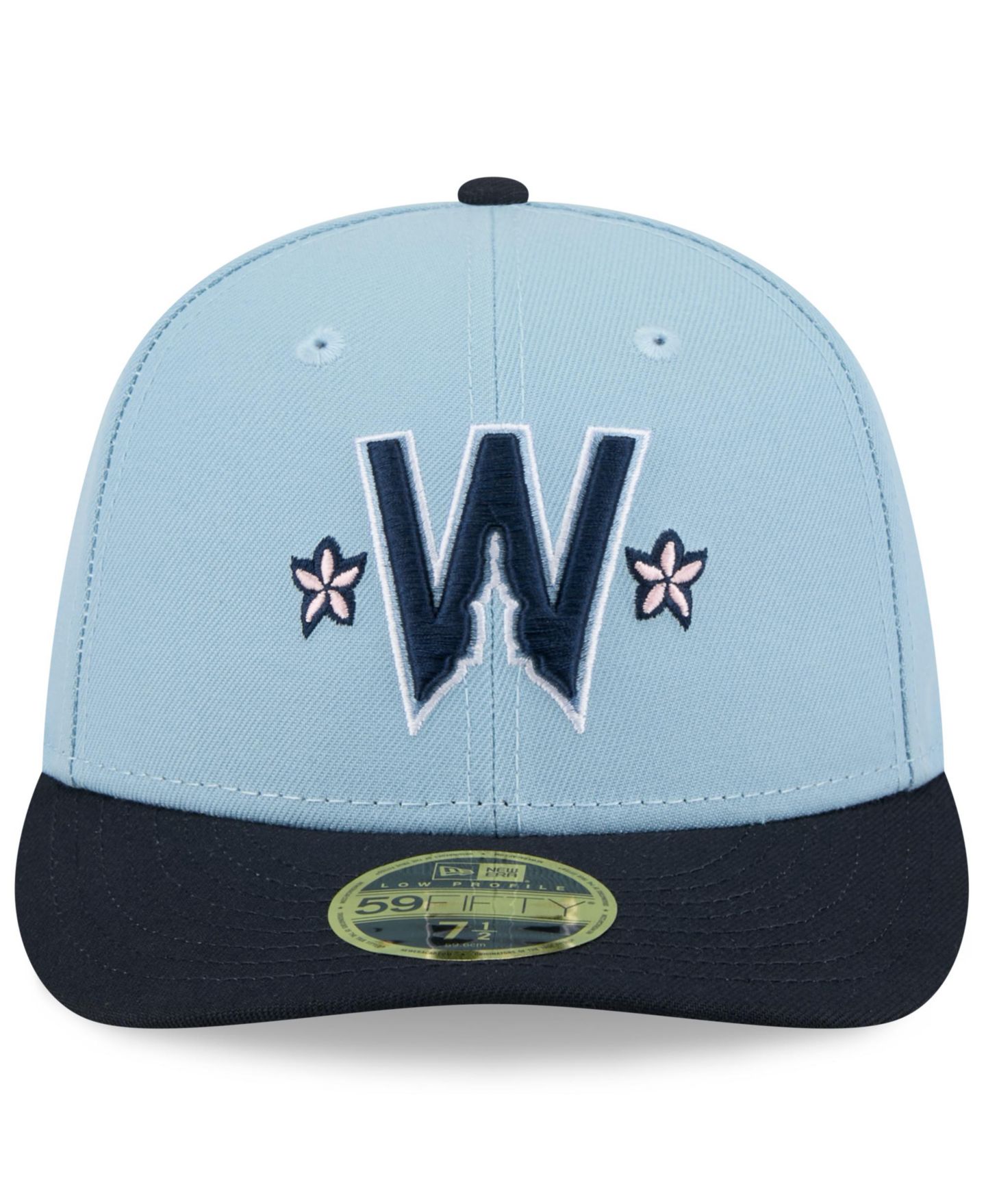 Мужская кепка New Era Black Washington Nationals 2025 City Connect Low Profile 58FIFTY Fitted Hat — фото 2