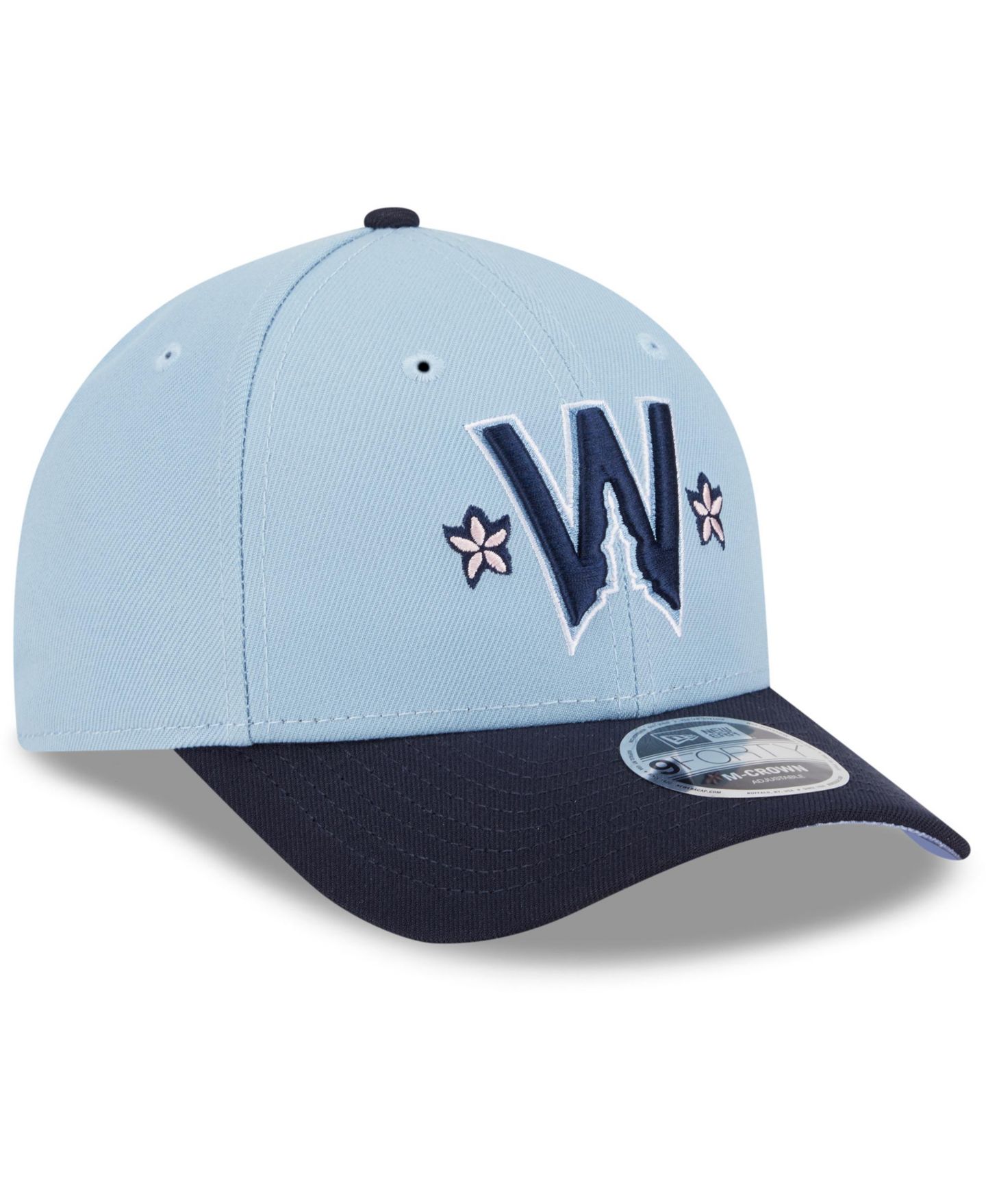 Мужская кепка New Era Black Washington Nationals 2025 City Connect 9FORTY M-Crown Adjustable Hat — фото 2