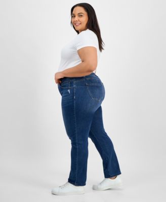 Демократичные Модные джинсы AbSolution с прямыми штанинами большого размера