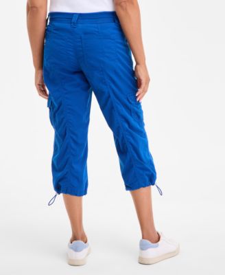 Women's Mid-Rise Cargo Capri Pants, Regular & Petite, Exclusively at Macy's