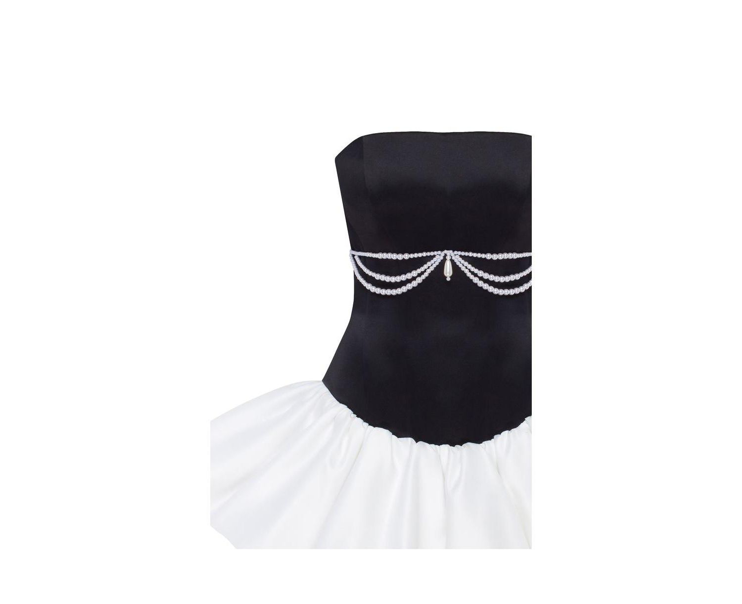 Women's Swan-like mini corset dress