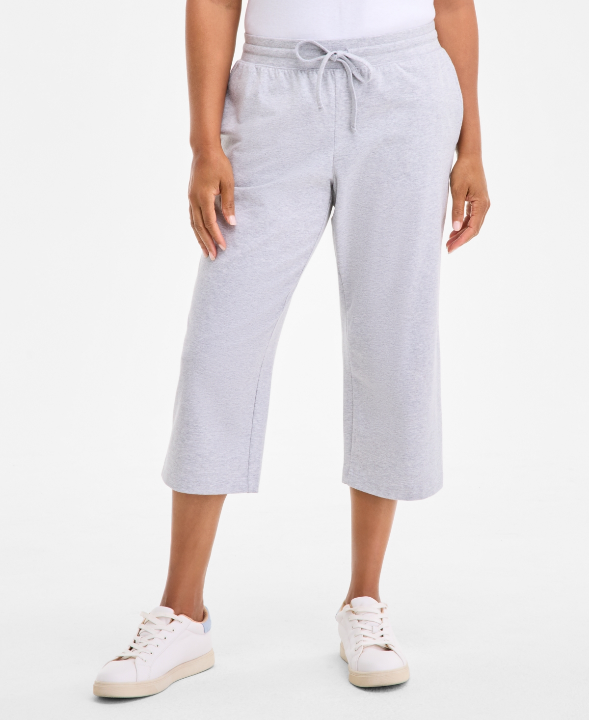 STYLE & CO WOMEN'S MID RISE CAPRI SWEATPANTS, CREATED FOR MACY'S 
