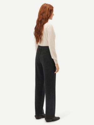 Women's Cashmere Jogger With Contrast Side Grey