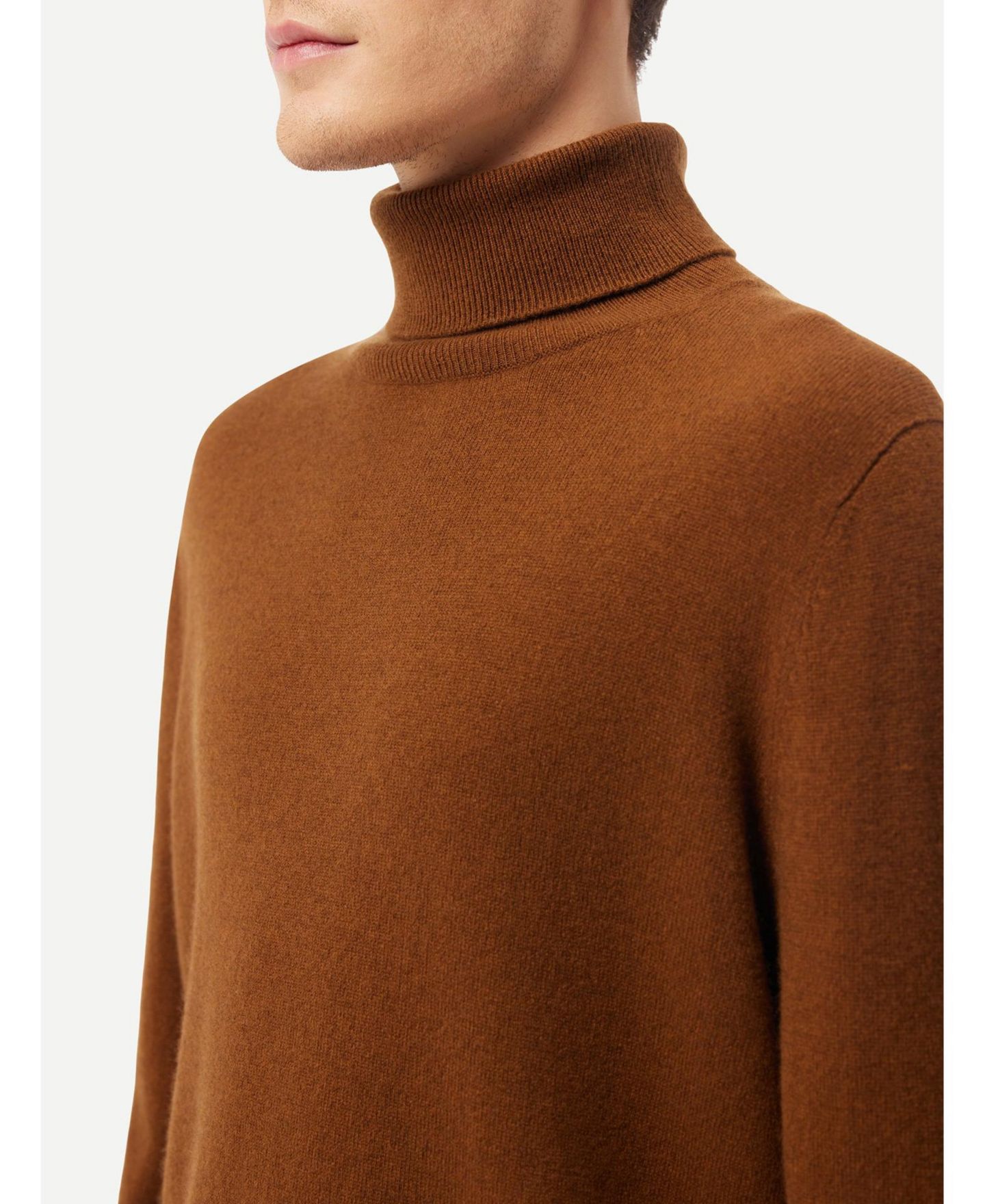 Мужская кашемировая водолазка Gobi Cashmere, цвет: Коричневый — фото 4
