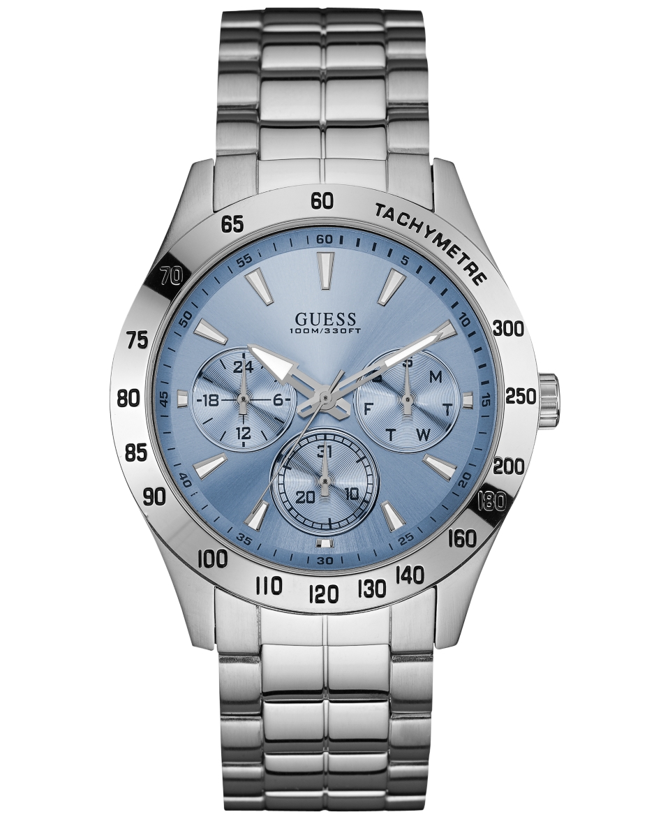 GUESS Mens Stainless Steel Bracelet Watch 42mm U0719G1   Watches