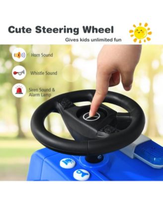 Mercedes-Benz Licensed Kids Ride-On Push Police Car with Horn and Siren Sounds