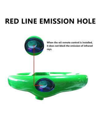 Mario Kart Wii, 2 Pack Racing Steering Wheel for Wii Controller, Wii Mario Kart Racing Wheel Compatible with Nintendo Wii, Mario Kart, Tank, More Wii or Wii U Racing Games, Easy to Operate