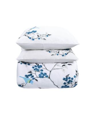 Cherry Garden Cotton 3-Pc. Duvet Cover Set, Full/Queen