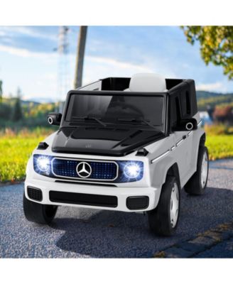 Officially Licensed Mercedes-Benz EQG 12V Electric Kids Ride-On Car with Parent Remote Control, White