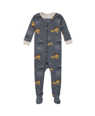 Toddler Boys 2-Pack Snug Fit Footed Cotton Pajamas