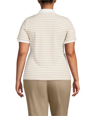 Plus Size Wide Rib Polo Shirt