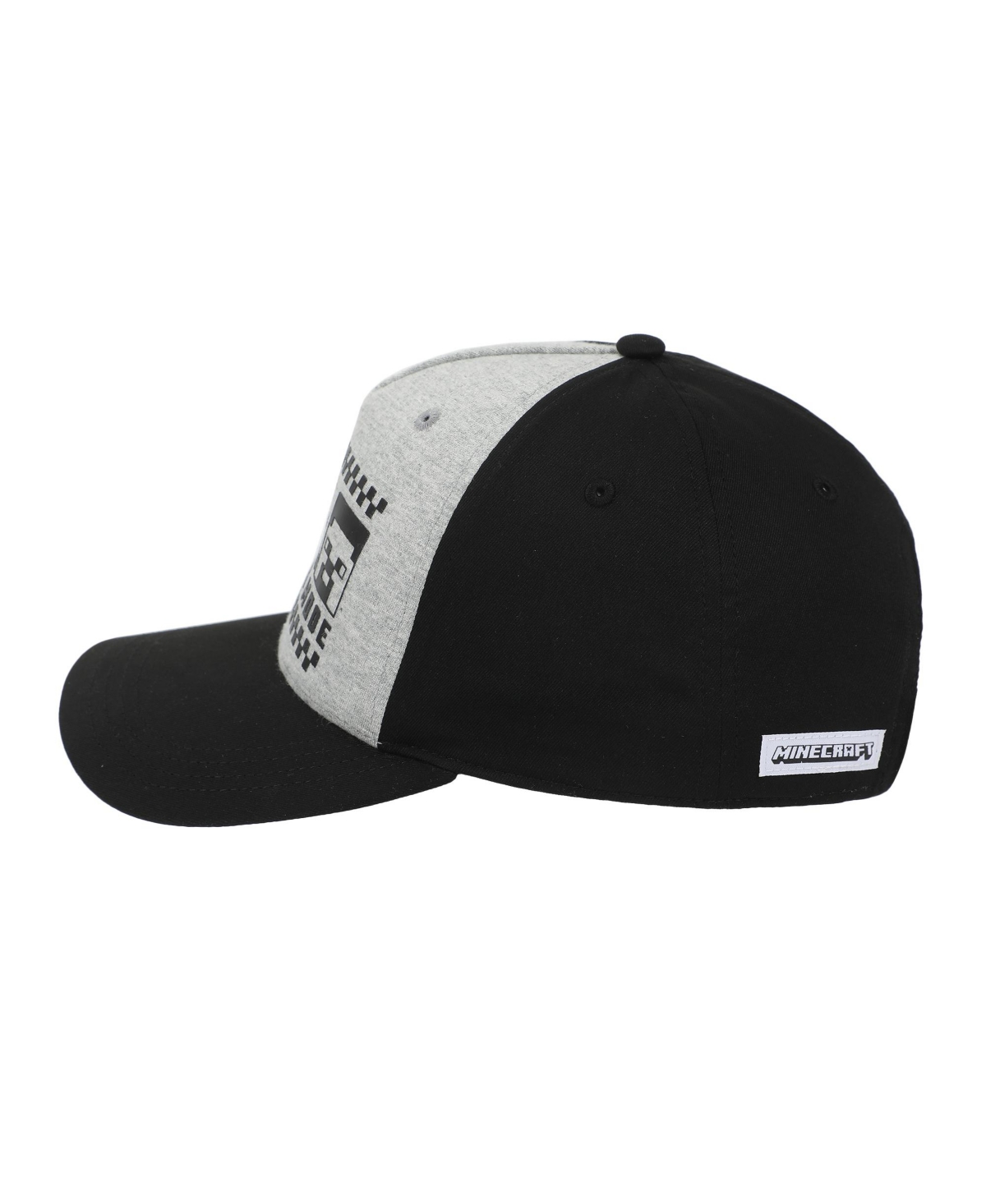 Minecraft Boys Survival Mode Youth Gray & Black Traditional Adjustable Hat