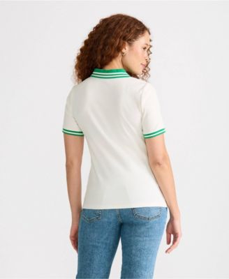 Women's Wide Rib Polo Shirt
