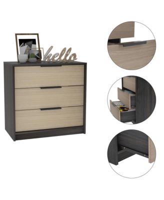 Three-Drawer Dresser for Bedroom Storage and Organization