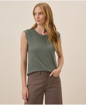 Women's Organic Cotton Featherweight Slub Muscle Tee