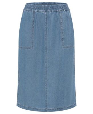 Women's Soft Denim Pull-On Skirt