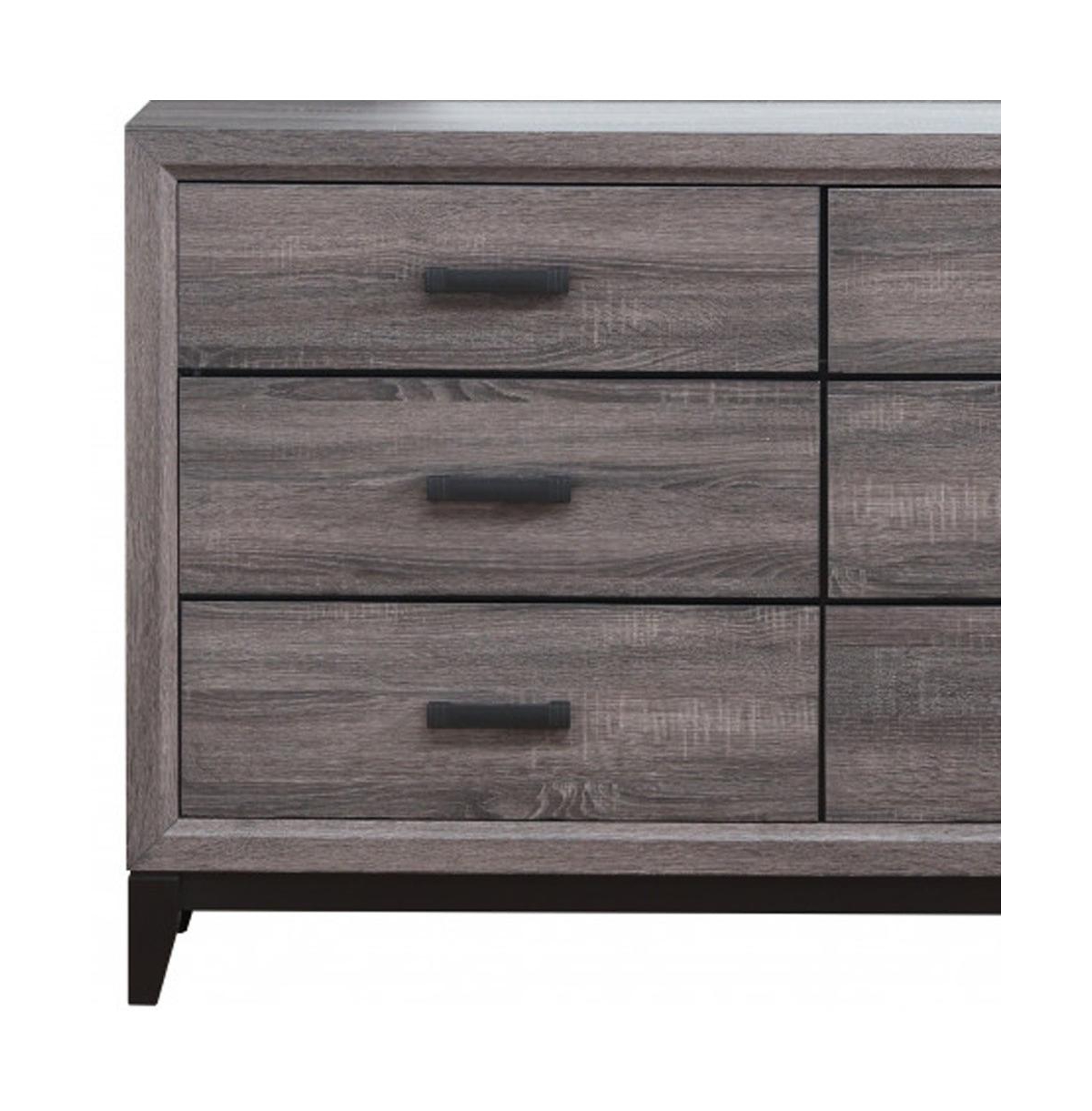 Functional Manufactured Wood Six-Drawer Chest for Closet or Guest Room