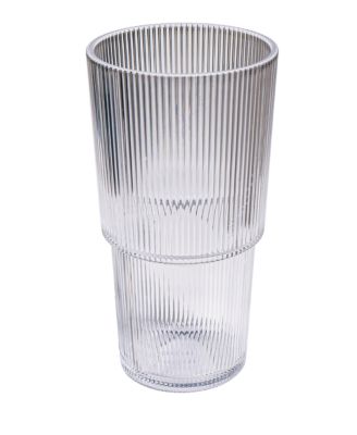 Fine Ribbed Jumbo Glasses, Set of 6