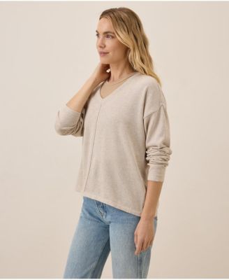 Women's Organic Cotton Classic Fine Knit Relaxed Sweater