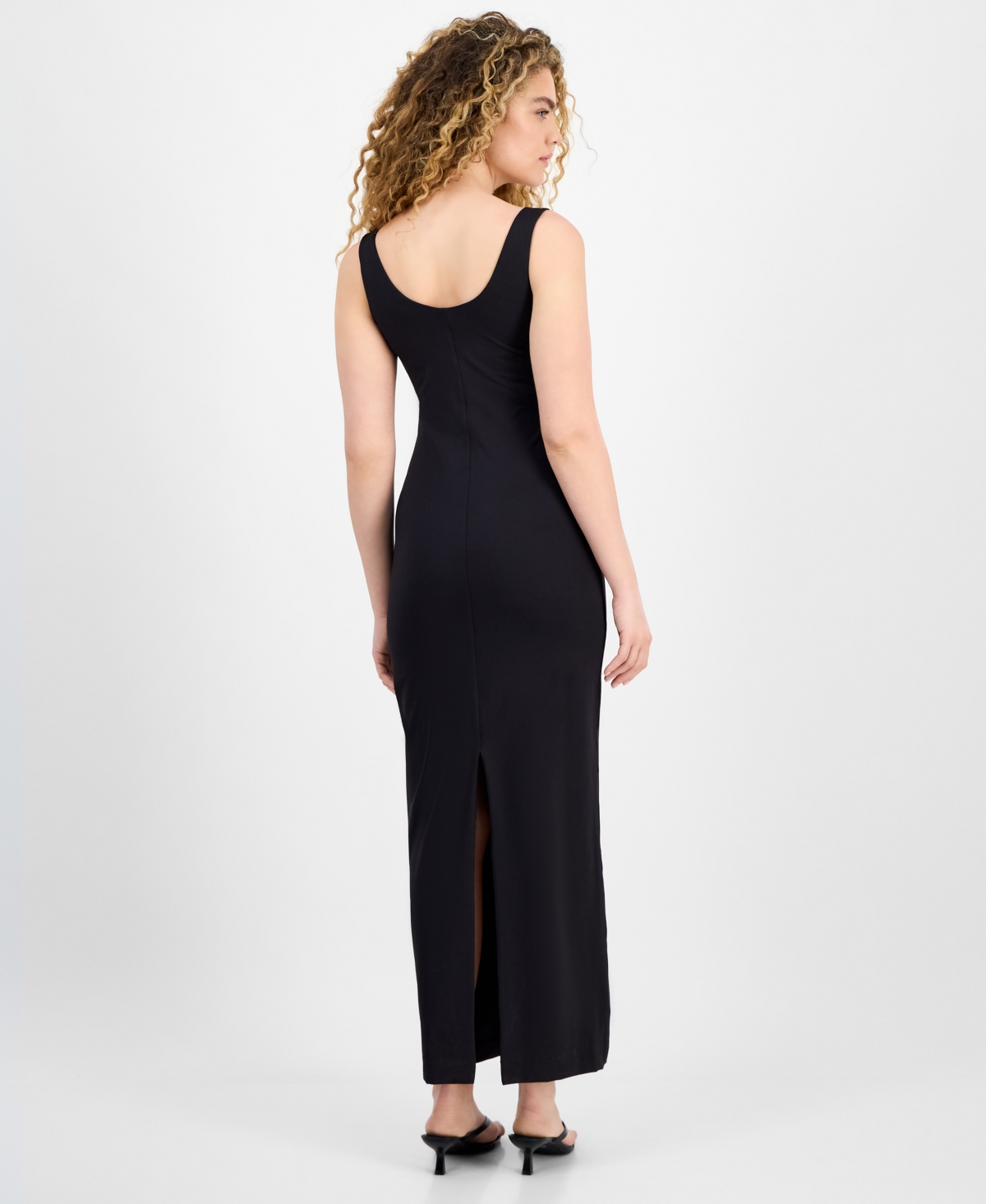Bar Iii Women's Square Neck Sleeveless Maxi Dress, Exclusively At Macy's