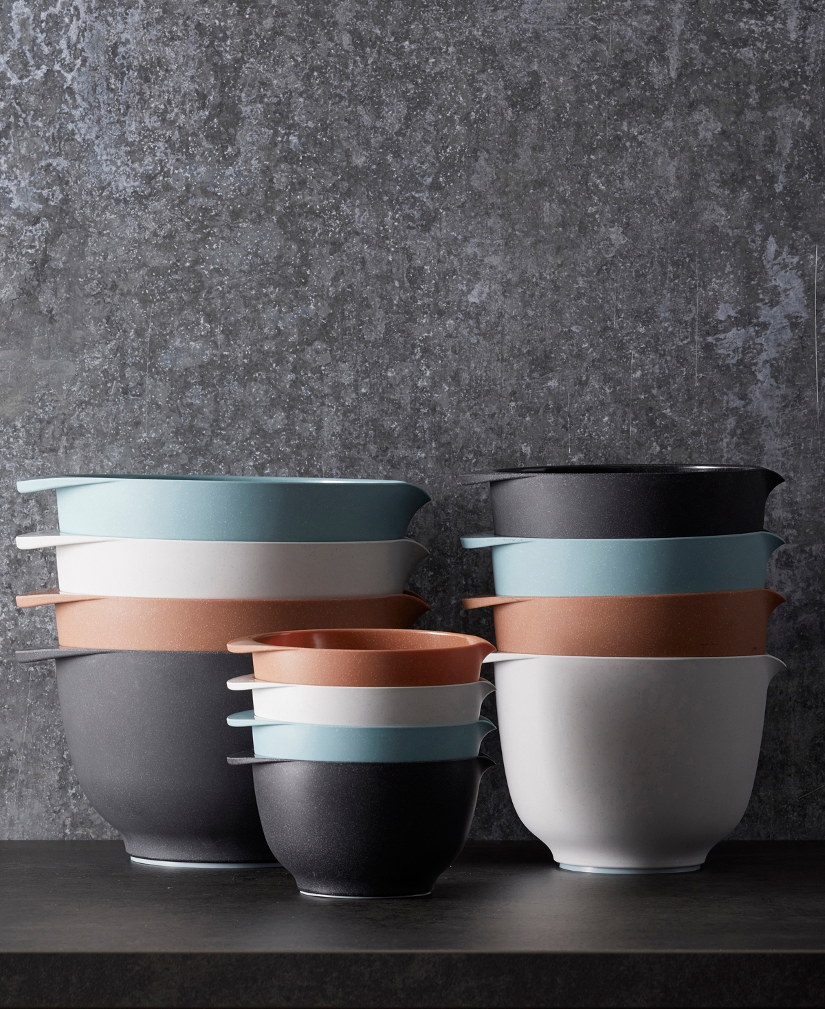 Rosti Margrethe 2-piece Mixing Bowl Set In Pebble White