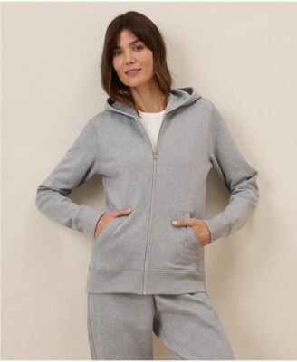 Women's Organic Cotton Cloud Brushed Fleece Zip Hoodie