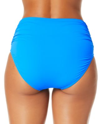 Женский топ-бандо Anne Cole с акварельным узором Пейсли спереди и плавки-бикини с завышенной талией от Anne Cole