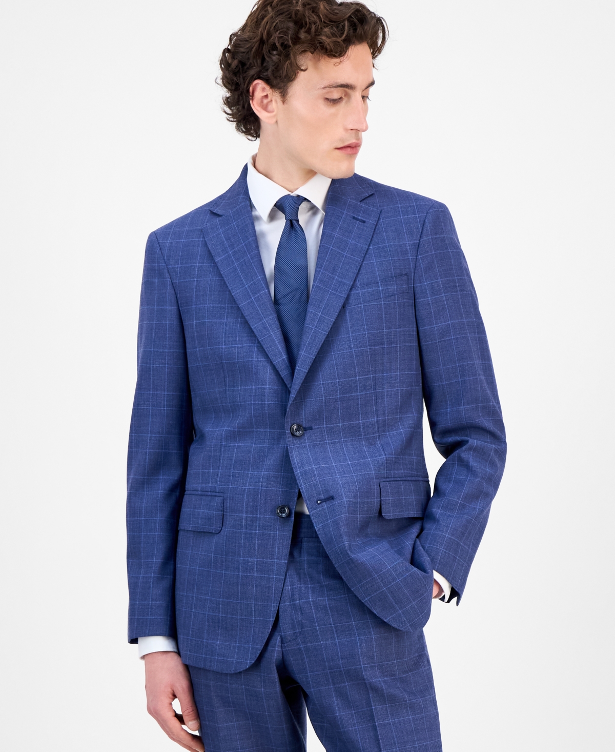 CHARLES TYRWHITT MEN'S CLASSIC-FIT SUIT SEPARATES JACKET 