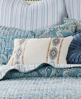 Kimpton Embroidered Decorative Pillow, 12" x 18"