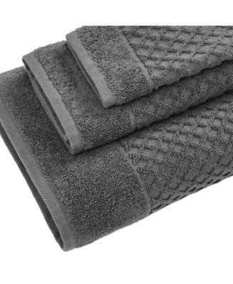 Quick-Drying Cotton Diamond Waffle Textured Bath Towel, 54" x 27"