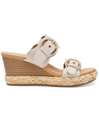 Women's Elio Double Buckle Wedge Sandals