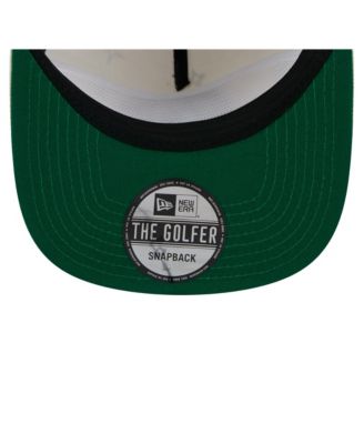 Men's Cream Boston Celtics Lunar Golfer Snapback Hat